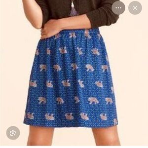 Blue Patterned Women's Skirt